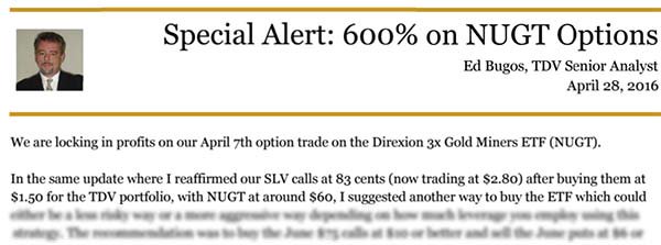 Ed Bugos Alert - The Dollar Vigilante