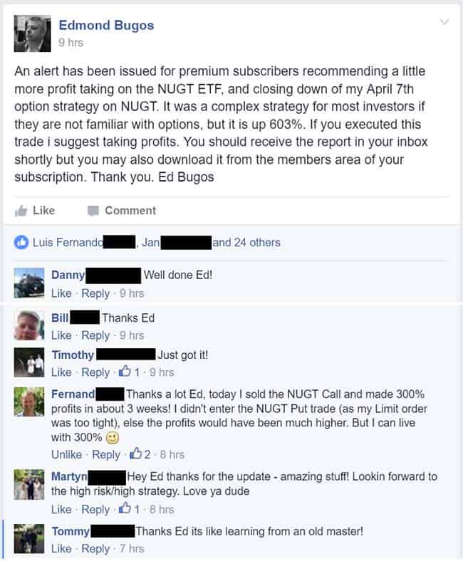 Facebook Testimonials - The Dollar Vigilante