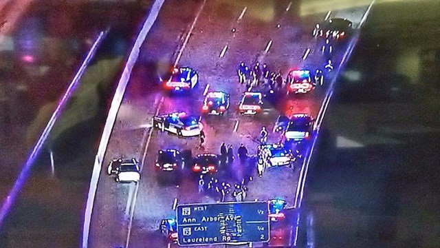 Part 2. a3 - Pulled over on I-35E black mercedes two suspects