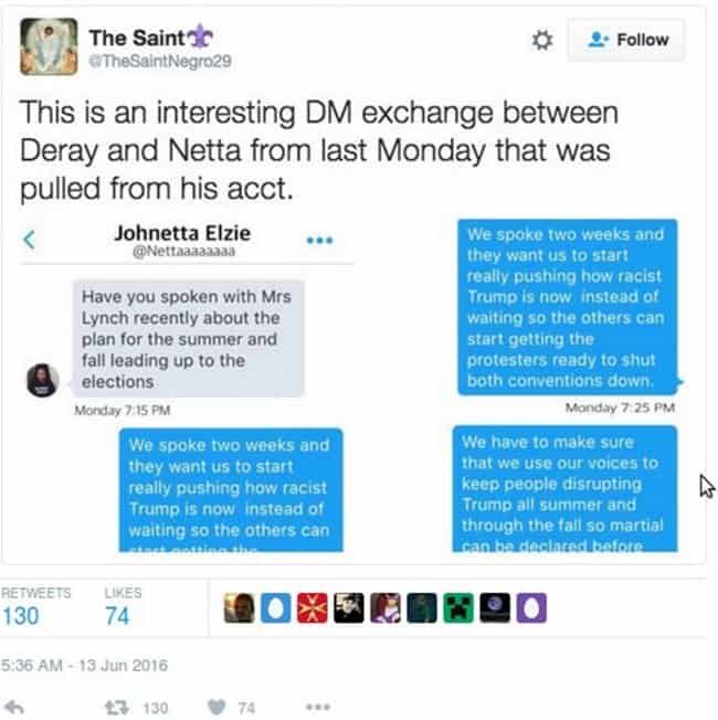 The Saint Twitter post on Black Lives Matter Leak - The Dollar Vigilante